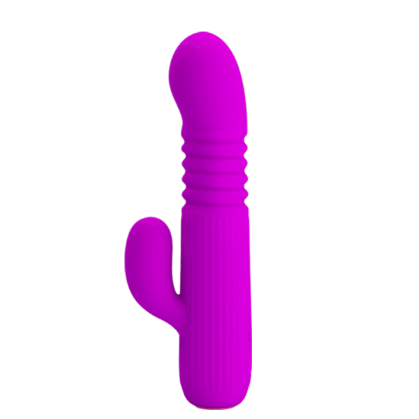 Vibrador Recarregável Vai e Vem com 4 Modos de Vibração e 4 Modos de Vai e Vem - PRETTY LOVE LEOPOLD - Sexshop