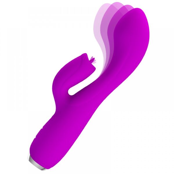 Vibrador Jack Rabbit, Super Potente feito em Silicone Cirúrgico, Recarregável, com 12 níveis de vibrações -