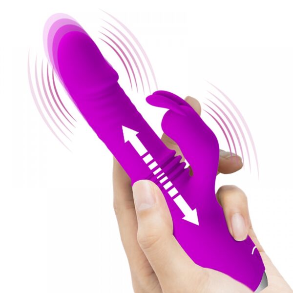 Vibrador Jack Rabbit Super Potente, Vai e Vem e Estimulador Clitoriano - Dorothy Pretty Love