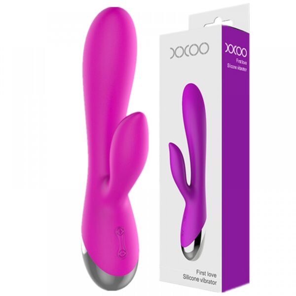 Vibrador Potente de 10 Vibrações Recarregável com Estimulador de Clitóris - XXOO