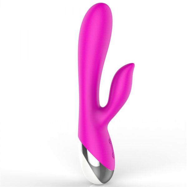 Vibrador Potente de 10 Vibrações Recarregável com Estimulador de Clitóris - XXOO