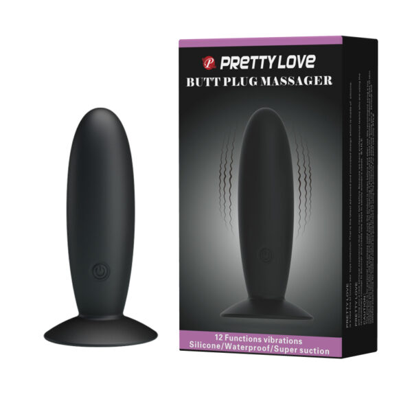 Plug Anal, Recarregável com 12 Modos de Vibração - PRETTY LOVE BUTT PLUG MASSAGER - Sex shop