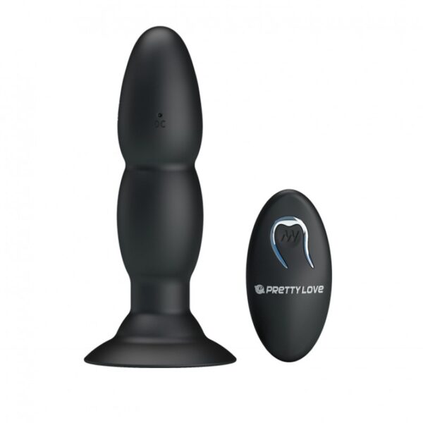 Plug Anal, Wireless com 4 Modos de Vibração e 4 Modos de Rotação das Esferas - PRETTY LOVE BEADED FOR EXTRA PLEASURE - Sexshop