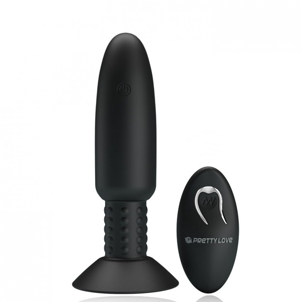Plug Anal com Esferas Rotativas, Controle Wireless e 4 Modos de Vibração e Rotação - PRETTY LOVE BEADED FOR EXTRA PLEASURE - Sex shop