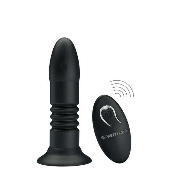 Plug Anal Vai e Vem Wireless e 4 Modos de Vibração - PRETTY LOVE MAGIC JINGERS - Sexshop
