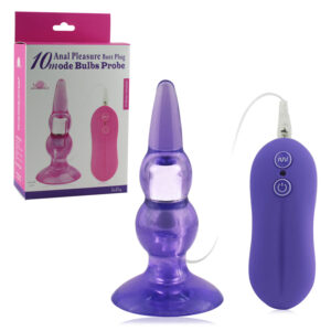 Plug Anal com Ondulações e 10 Modos de Vibração - BULBS PROBE - Sex shop