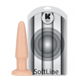 Plug anal torpedo feito em silicone pele - Sexshop