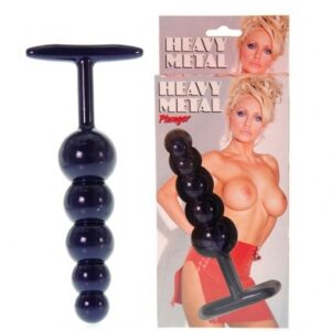 Plug Anal com 5 bolas produzidos em metal - Sexshop