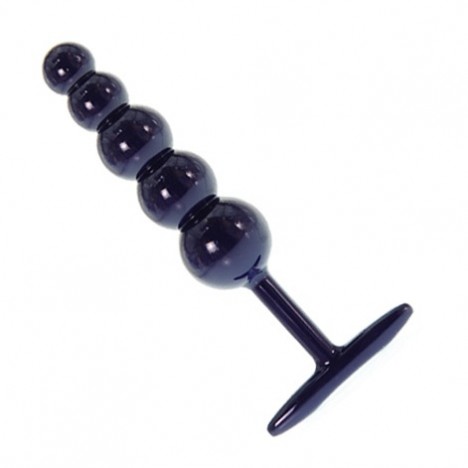Plug Anal com 5 bolas produzidos em metal - Sexshop