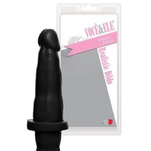 Pênis Realístico 6 com Vibro Preto - Sexshop