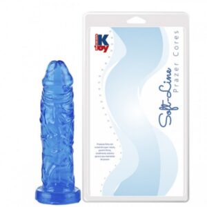 Pênis gostoso e macio Azul 14,5 x 3,4 cm - Sexshop