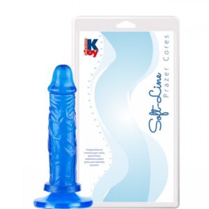 Pênis realistico gostoso Azul macio 17,5X3,8 - Sexshop