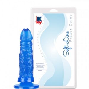 Pênis realistico gostoso Azul macio 17,5X4CM - Sexshop