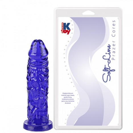 Pênis gostoso e macio Lilás 14,5 x 3,4 cm - Sexshop