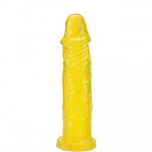 Pênis Realístico macio Amarelo 17,5x3,8 - Sexshop