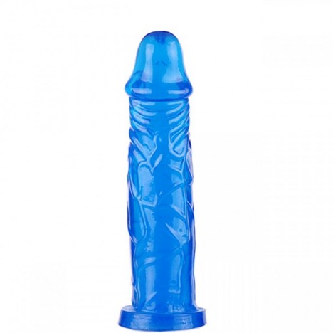 Pênis gostoso e macio Azul 17,5x3,8 cm - Sexshop