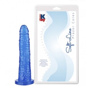 Pênis gostoso e macio Azul 18 x 3,5 cm - Sexshop