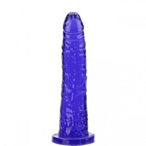 Pênis realistico macio e gostoso Lilás 18X3,5CM - Sexshop