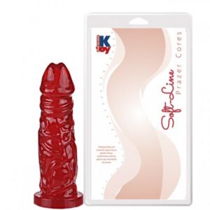 Pênis Consolo Realístico macio Vermelho 17,5 x 4 cm - Sexshop