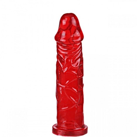 Pênis Consolo macio Vermelho 17,5x3,8 cm - Sexshop