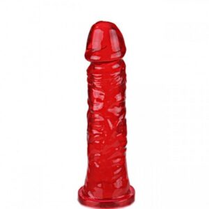 Pênis feito em polivinílico macio Vermelho 18 x 3,8 cm - Sexshop