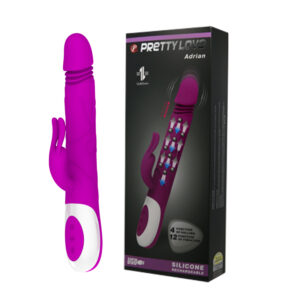 Vibrador com Esferas, internas e Ponta com Movimento Vai e Vem - PRETTY LOVE ADRIAN - Sex shop