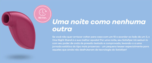 Estimulador Satisfyer One Night Stand - 90 minutos - Sexshop