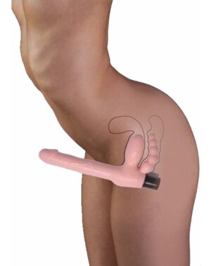 Pênis Strapless Casal Com vibrador e plug anal - Sexshop