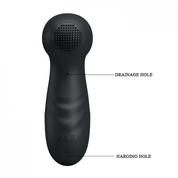 Estimulador com Sucção e Vibração Banhado em Ouro 24K Possui 7 Modos de Vibração e 7 Modos de Sucção - PRETTY LOVE HAMMER - Sexshop