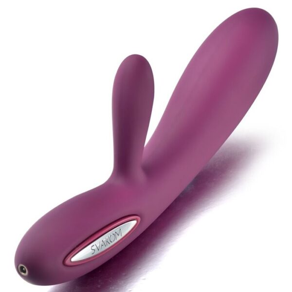 Vibrador com Estimulador Clitoriano Recarregável 6 Velocidades - Lucas Violet - Svakom - Sex shop