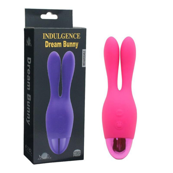 Vibrador Recarregável com Orelhas para Penetração com 10 Modos de Vibração - APHRODISIA INDULGENCE DREAM BUNNY - Sex shop