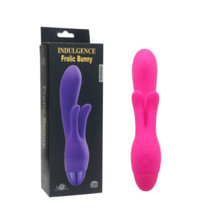 Vibrador com Estimulador Clitoriano e 10 Modos de Vibração - APHRODISIA INDULGENCE FROLIC BUNNY - Sexshop