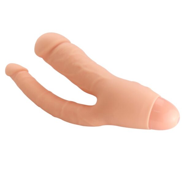 Vibrador para Dupla Penetração Formato Pênis com 10 Modos de Vibração - Sexshop