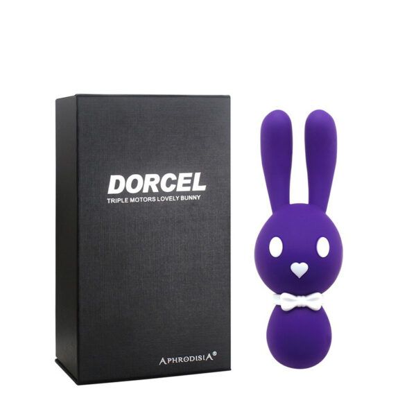 Vibrador Recarregável Formato Coelho com 10 Modos de Vibração - APHRODISIA DORCEL TRIPLE MOTORS LOVELY BUNNY - Sexshop