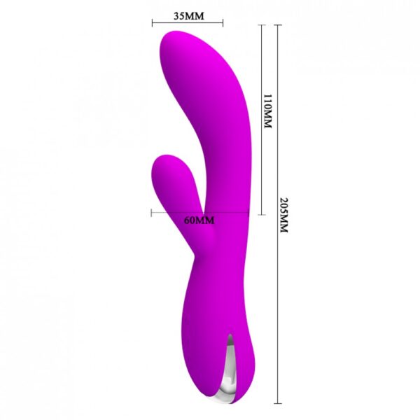 Vibrador com Sistema de Auto Aquecimento e 12 Modos de Vibração - PRETTY LOVE WILBUR - Sex shop