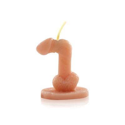 Vela Nº7 para brincadeiras no formato de Pênis - Sexshop