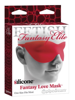 Venda em silicone - FANTASY LOVE MASK RED - PIPEDREAM - Sexshop-0