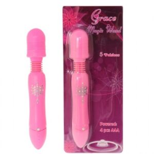 Vibrador com Cabeça massageadora e Detalhes - Sexshop