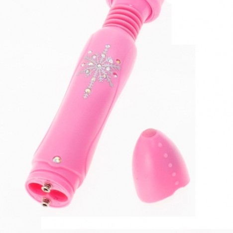 Vibrador com Cabeça massageadora e Detalhes - Sexshop