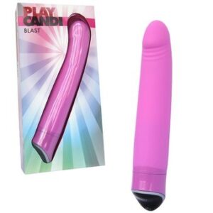 Vibrador com saliências massageadoras e 7 variações de vibração - BLAST - PLAY CANDI - Sexshop