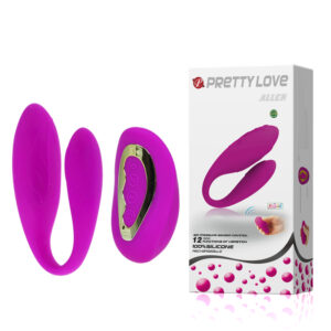 Vibrador de Casal, com Controle Wireless e 12 Modos de Vibração - PRETTY LOVE ALLEN - Sexshop