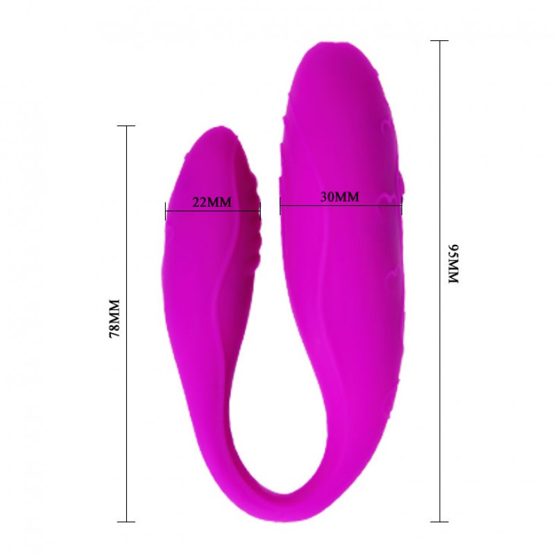 Vibrador de Casal Com Sensor de Voz - PRETTY LOVE VOX VIBE - Sexshop-19218