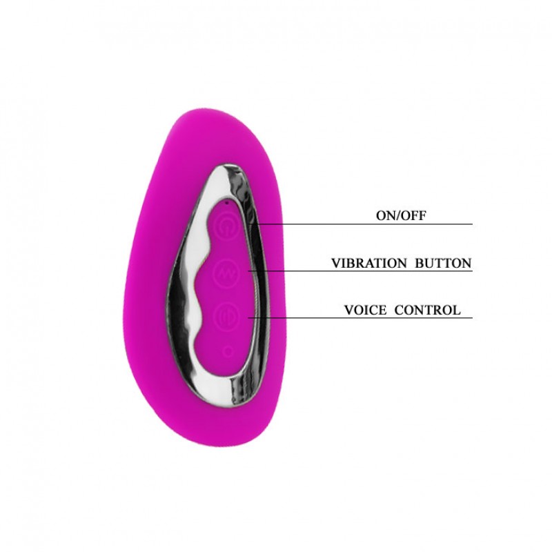 Vibrador de Casal Com Sensor de Voz - PRETTY LOVE VOX VIBE - Sexshop-19221