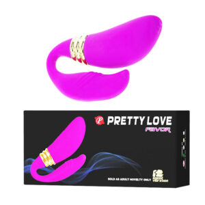 Vibrador de Dupla Estimulação com 12 Modos de Vibração - PRETTY LOVE FAVOR - Sexshop