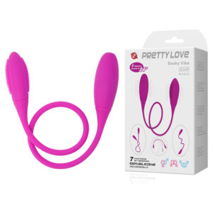 Vibrador Duplo, Flexível com 7 Modos de Vibração - PRETTY LOVE SNAKY VIBE - Sexshop