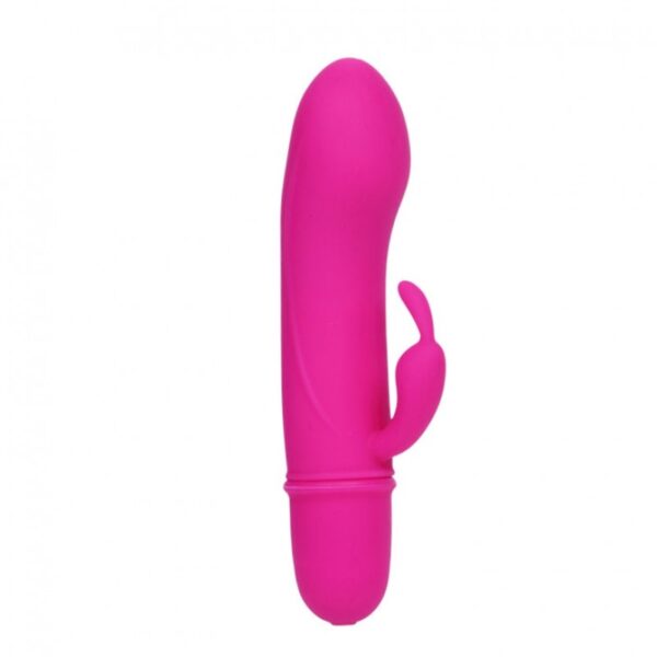 Vibrador em silicone com 10 modos de vibração e estimulador clitoriano coelho - PRETTY LOVE CAESAR - Sexshop