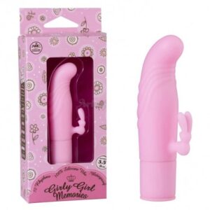 Vibrador estriado com mini estimulador coelho - GIRLY GIRL MEMORIES - NANMA - Sexshop