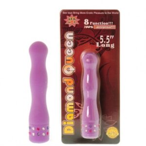 Vibrador importado Lilás 8 funções e Detalhes em Strass