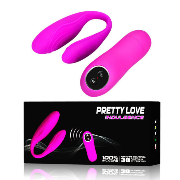 Vibrador para Casal, com Controle Wireless e 30 Modos de Vibração - PRETTY LOVE INDULGENCE - Sexshop
