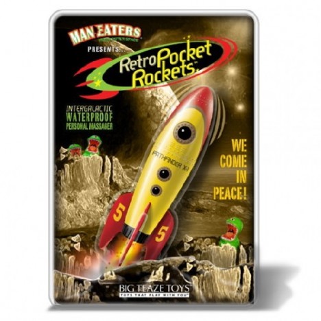 Vibrador personal com formato de foguete - RETRO POCKET ROCKET - BIG TEAZE TOYS - Sexshop-5211